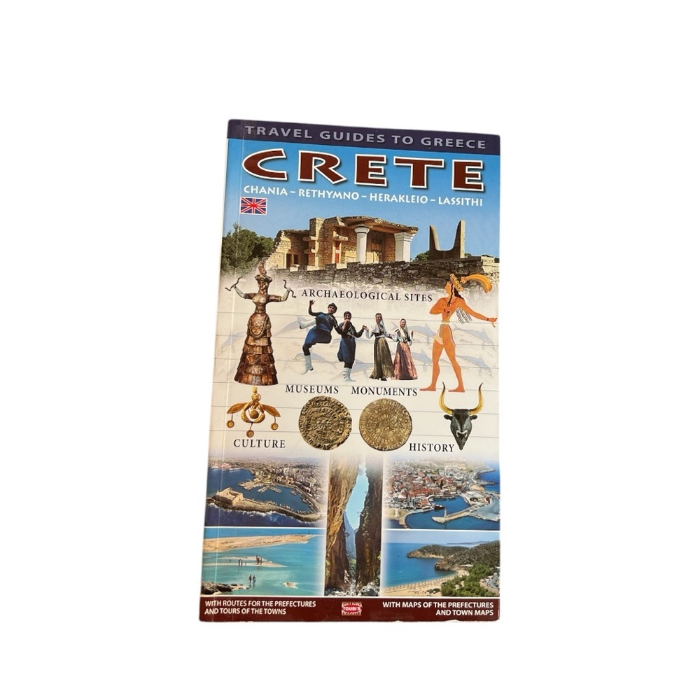 🔹Travel Guides to Greece: Crete edition book, in great condition🔹